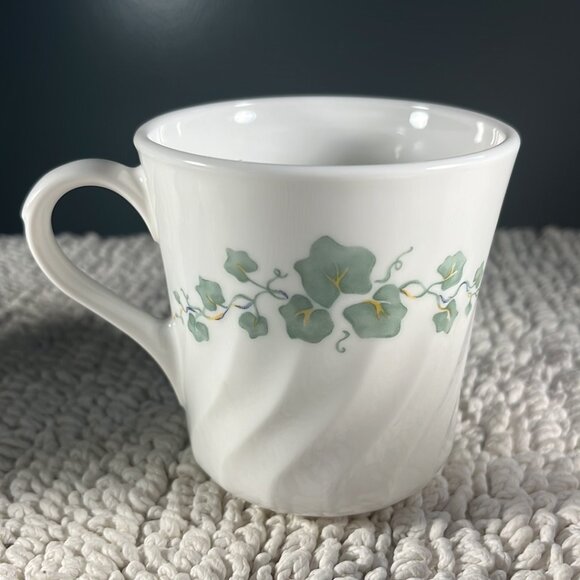 Set of 4 Vintage Corning Corelle CALLAWAY Pattern Swirl Style Coffee Cups - Picture 4 of 8